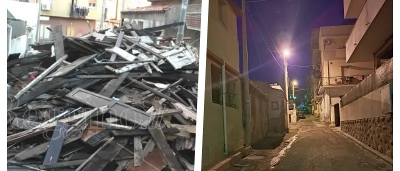 Reggio, al rione G sgombrata la strada bloccata dai rifiuti