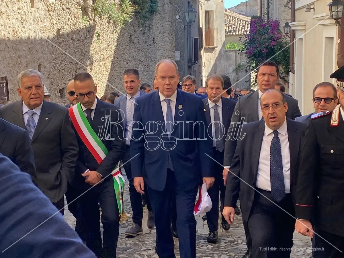 Il principe Alberto di Monaco cittadino onorario di Gerace: «Una grande gioia essere qui»- FOTO