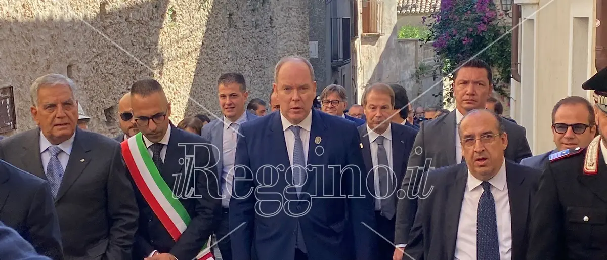 Il principe Alberto di Monaco cittadino onorario di Gerace: «Una grande gioia essere qui»- FOTO