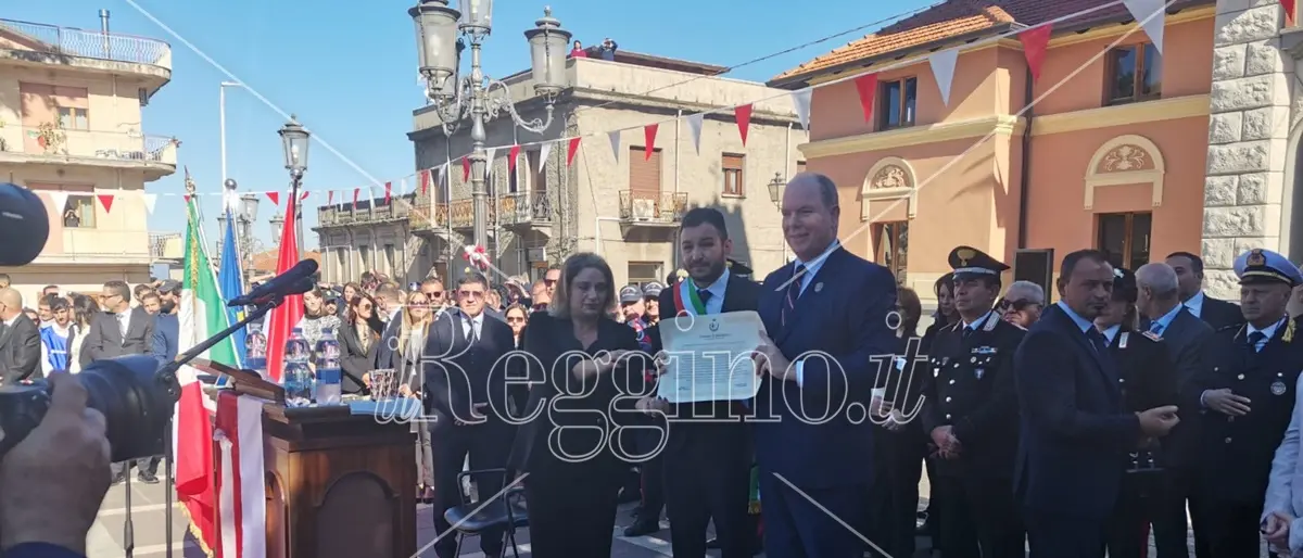 Molochio accoglie il principe Alberto II di Monaco - FOTOGALLERY e VIDEO