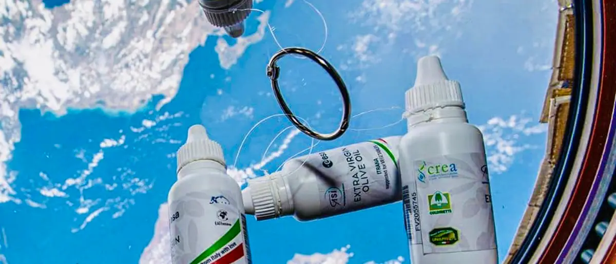 L'olio calabrese arriva nello spazio, virale la foto di Samantha Cristoforetti