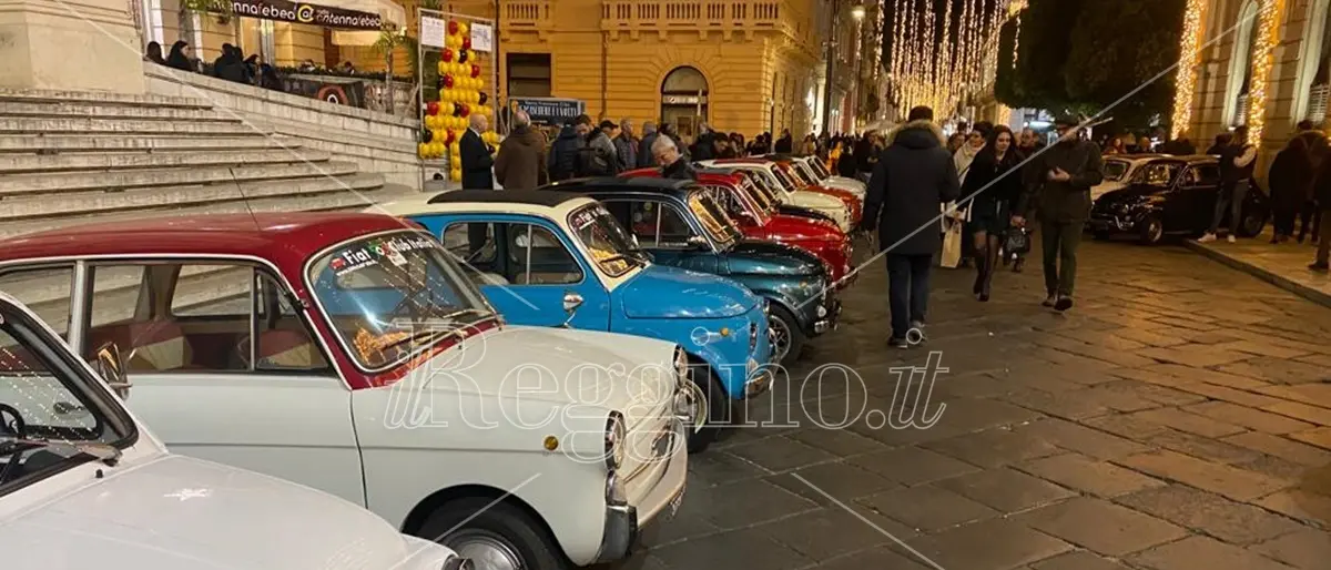 Reggio, sul corso Garibaldi un salto nel passato a bordo delle Cinquecento d'epoca