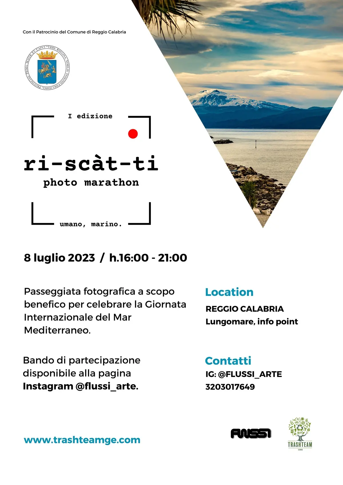 Reggio, sul Lungomare Falcomatà passeggiata fotografica con l'iniziativa \"Riscatti\"