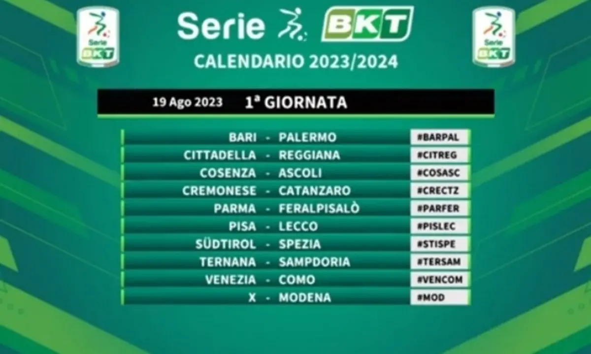 Serie B, ok ai calendari: per la Reggina una X per continuare a sperare