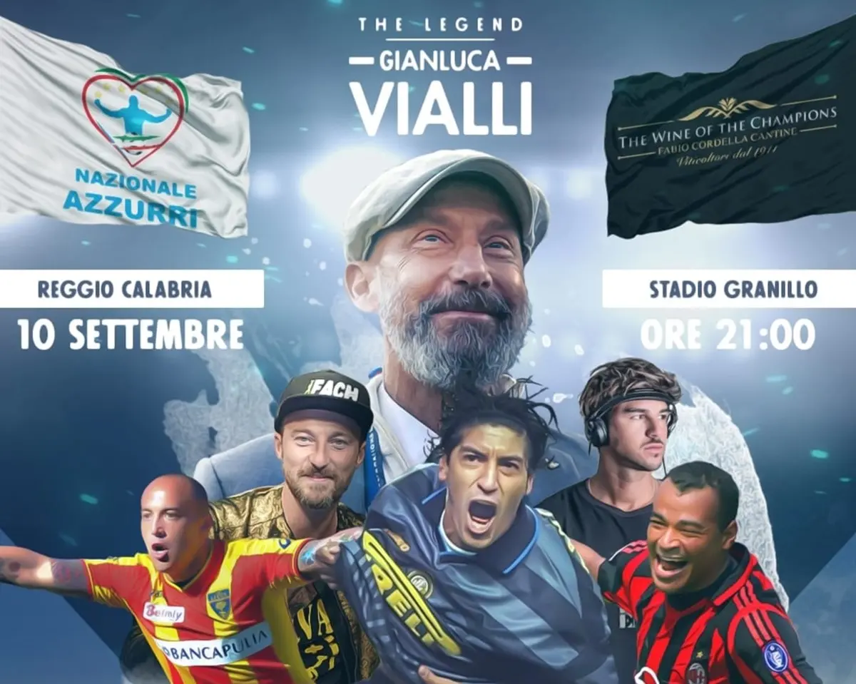 Memorial Gianluca Vialli, il ricavato sarà devoluto per l'aiuto ai bambini autistici
