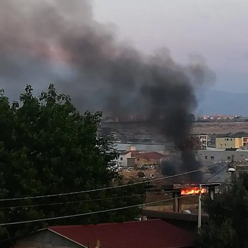 Reggio, a Mortara ennesimo risveglio con fuoco e fumi