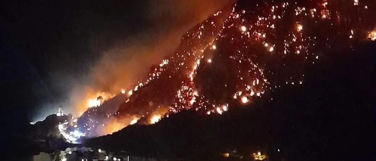 Torna l'incubo incendi, fiamme da Vinco a Sant'Alessio e a Bagnara servono rinforzi: in arrivo auto mediche e la colonna mobile da Catanzaro