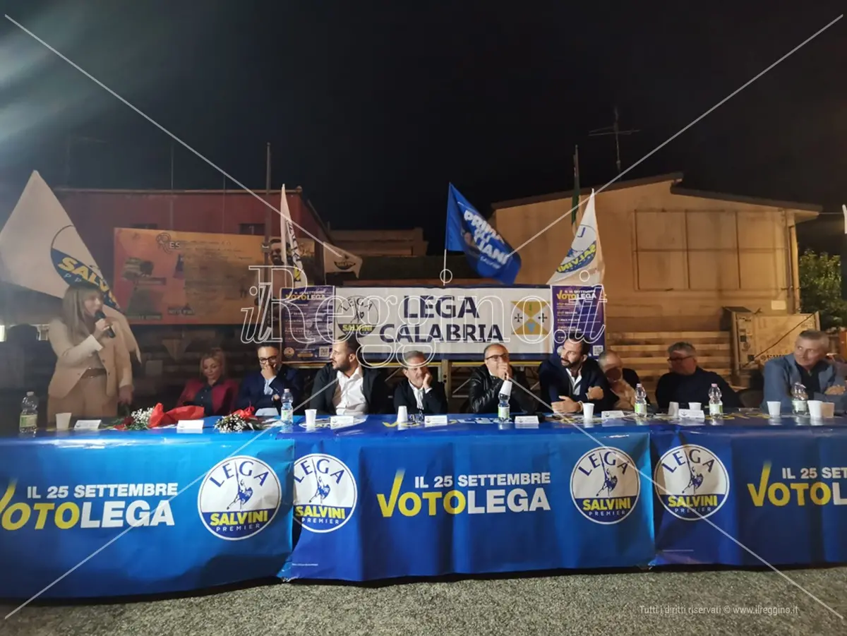 Politiche 2022, la Lega serra le file a Taurianova: «Mandiamo a casa il centrosinistra»