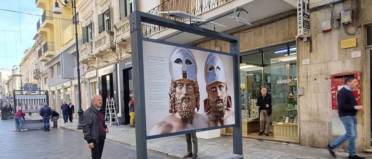 Reggio, sul corso la mostra “Dal mito alla storia il mistero dei Bronzi di Riace”