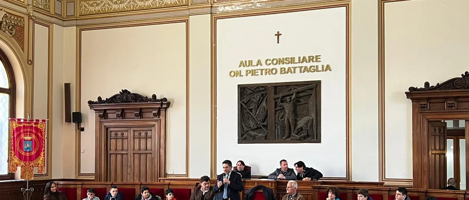 Reggio, visita a Palazzo San Giorgio per gli alunni dell'Istituto scolastico Righi