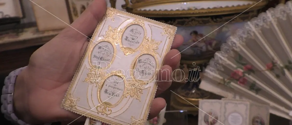 A Reggio il fascino dei biglietti augurali natalizi di epoca vittoriana - FOTO e VIDEO
