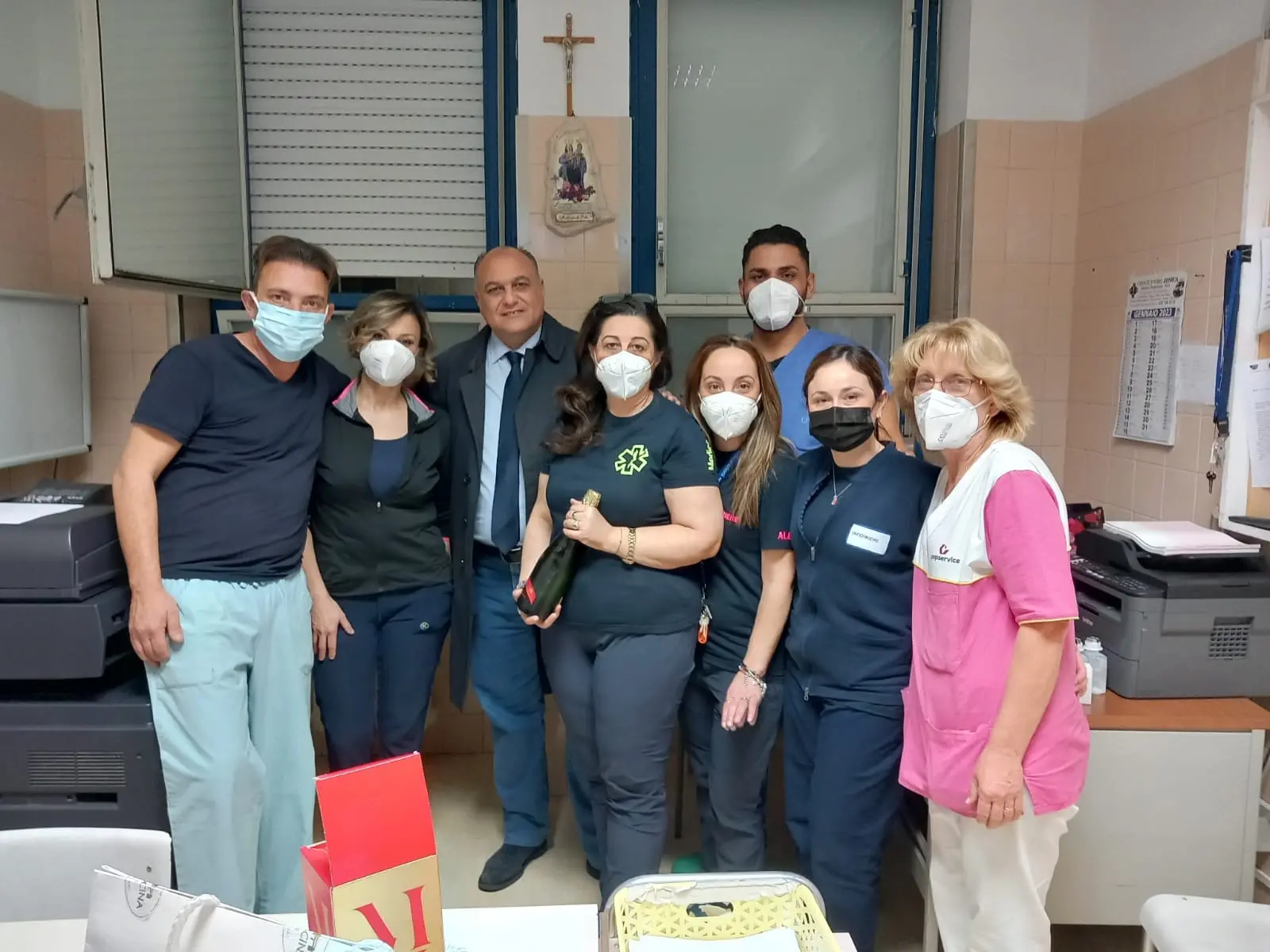 Ospedale di Locri, l'ex sindaco Calabrese in visita al Pronto Soccorso nella notte di San Silvestro