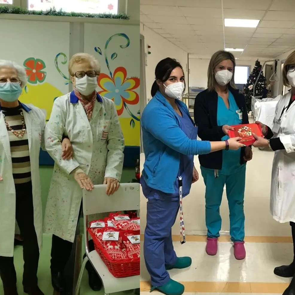 Reggio, l'Avo vicina a chi soffre: biglietti di auguri ai pazienti e Befana in Pediatria