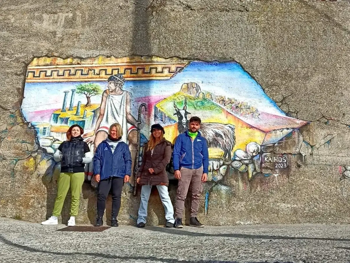 A Roccaforte del Greco un murales finanziato dalla Città metropolitana
