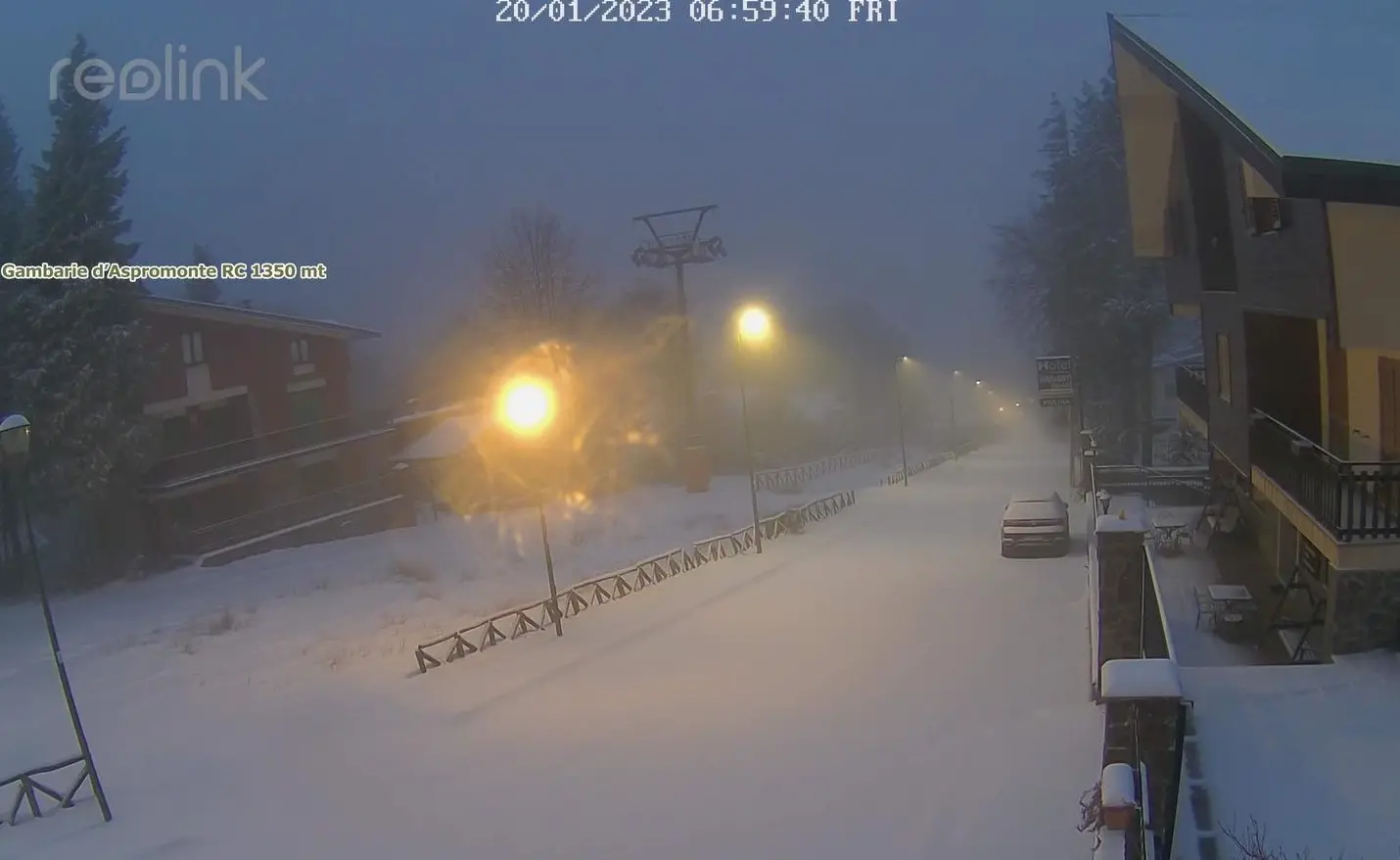 Neve in Calabria, Gambarie ricoperta di bianco