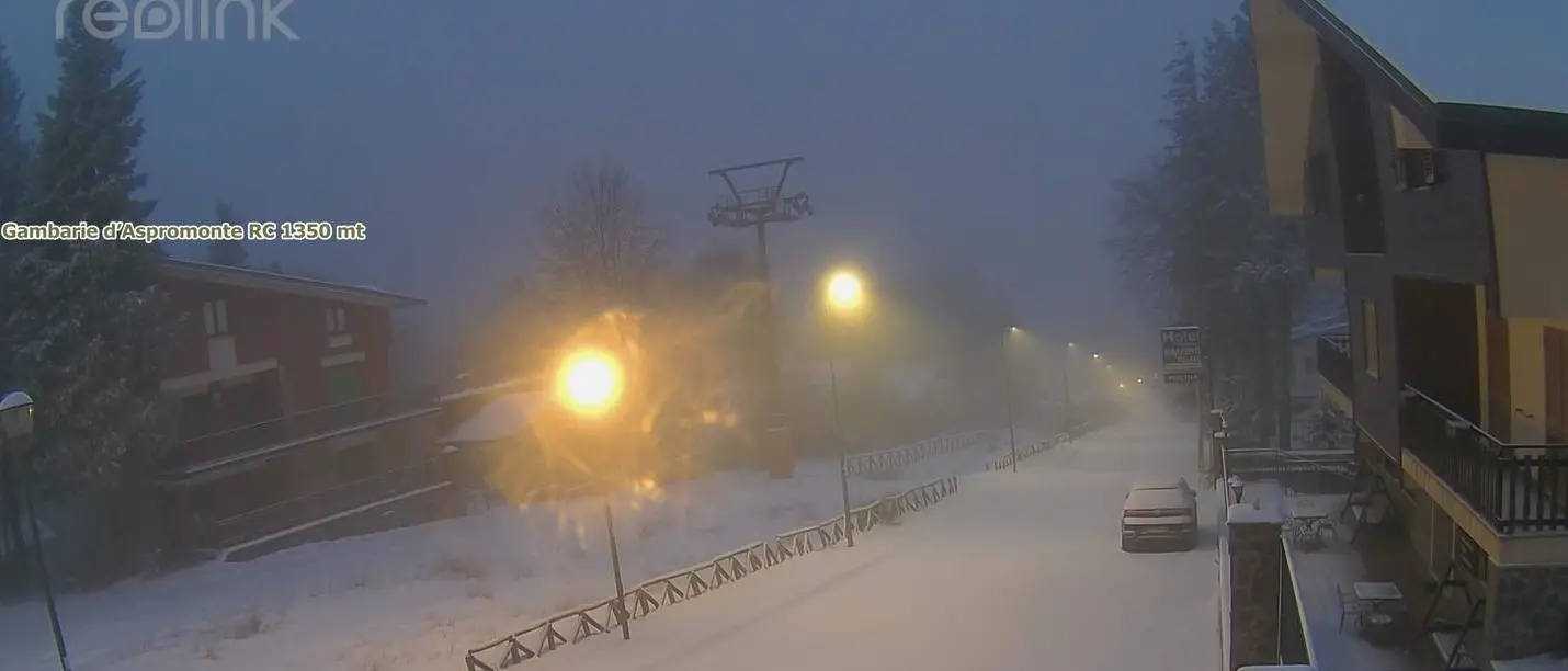 Neve in Calabria, Gambarie ricoperta di bianco