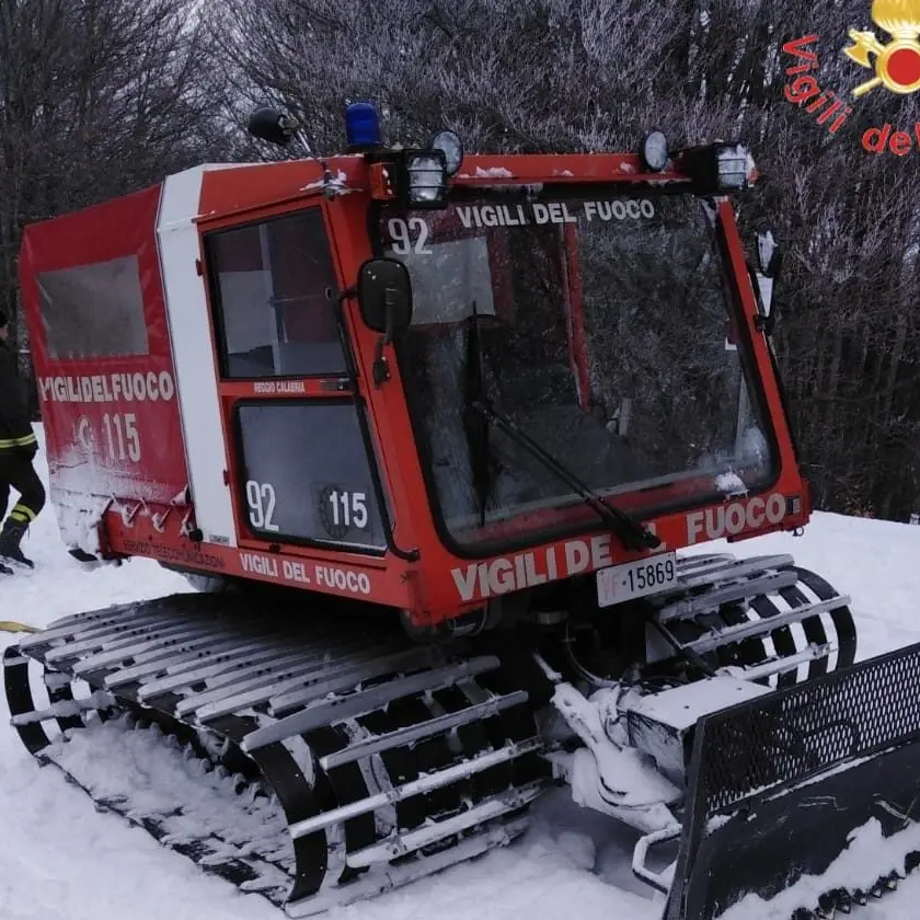 Auto bloccata dalla neve in Aspromonte, soccorsi quattro ragazzi