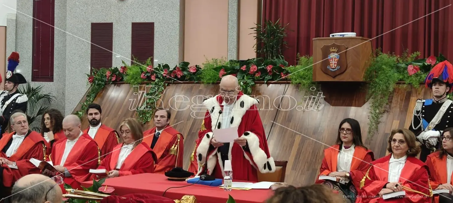 Inaugurazione anno giudiziario a Reggio, il presidente Muscolo: «Non solo efficienza ma qualità della giustizia»