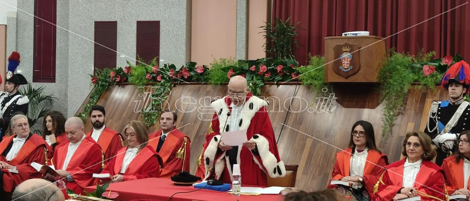 Inaugurazione anno giudiziario a Reggio, il presidente Muscolo: «Non solo efficienza ma qualità della giustizia»