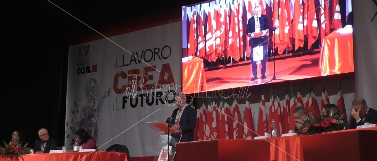 Congresso Cgil Calabria a Reggio, Angelo Sposato confermato segretario regionale