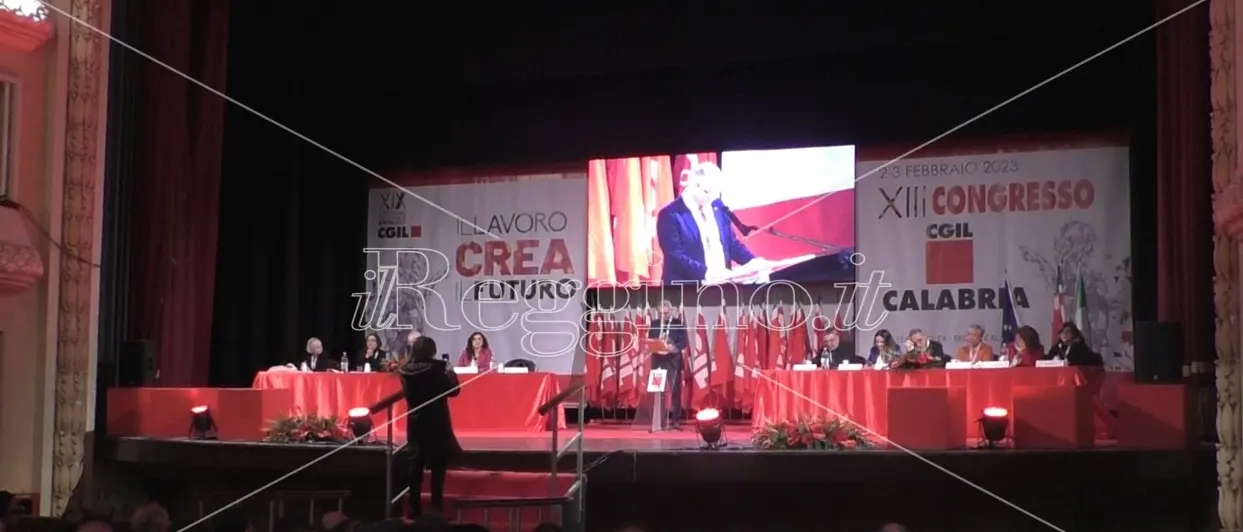 Congresso Cgil Calabria a Reggio, Sposato: «Rafforzare territori e luoghi del lavoro» - VIDEO