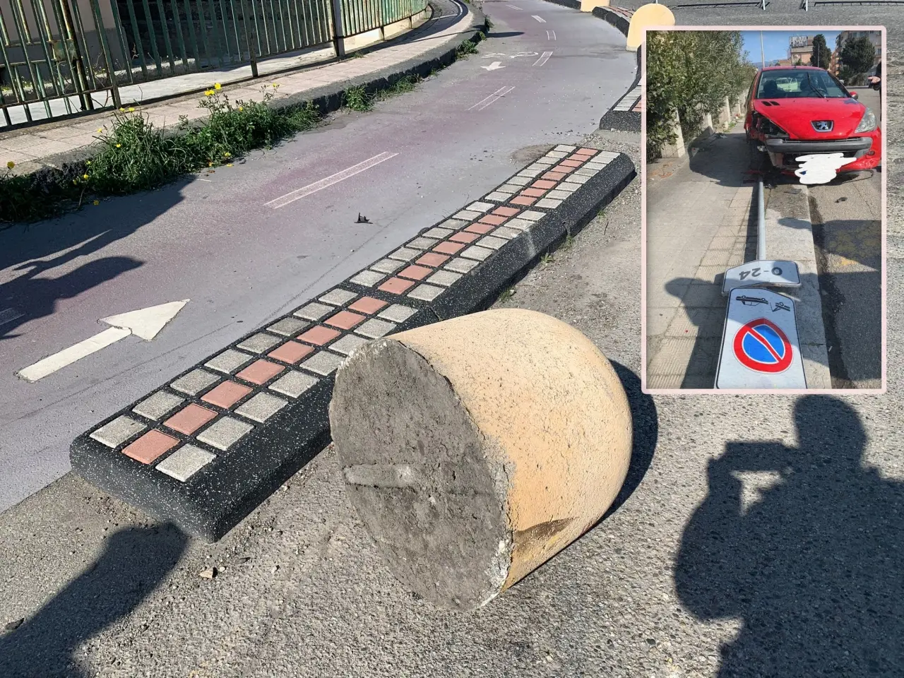 Reggio, ubriaco va con l'auto sulla pista ciclabile per evitare i blocchi stradali: patente ritirata