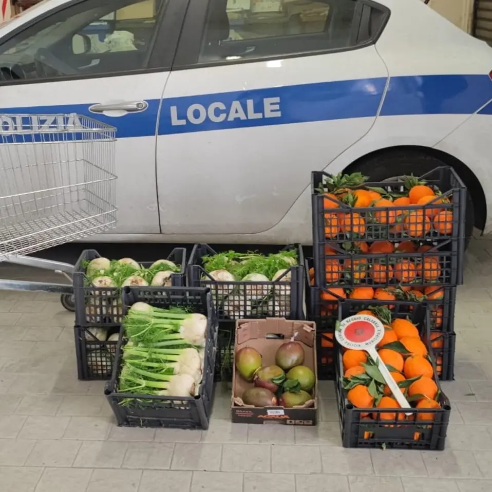 Reggio, Polizia locale sequestra un quintale di ortaggi ed eleva sanzioni per 18mila euro