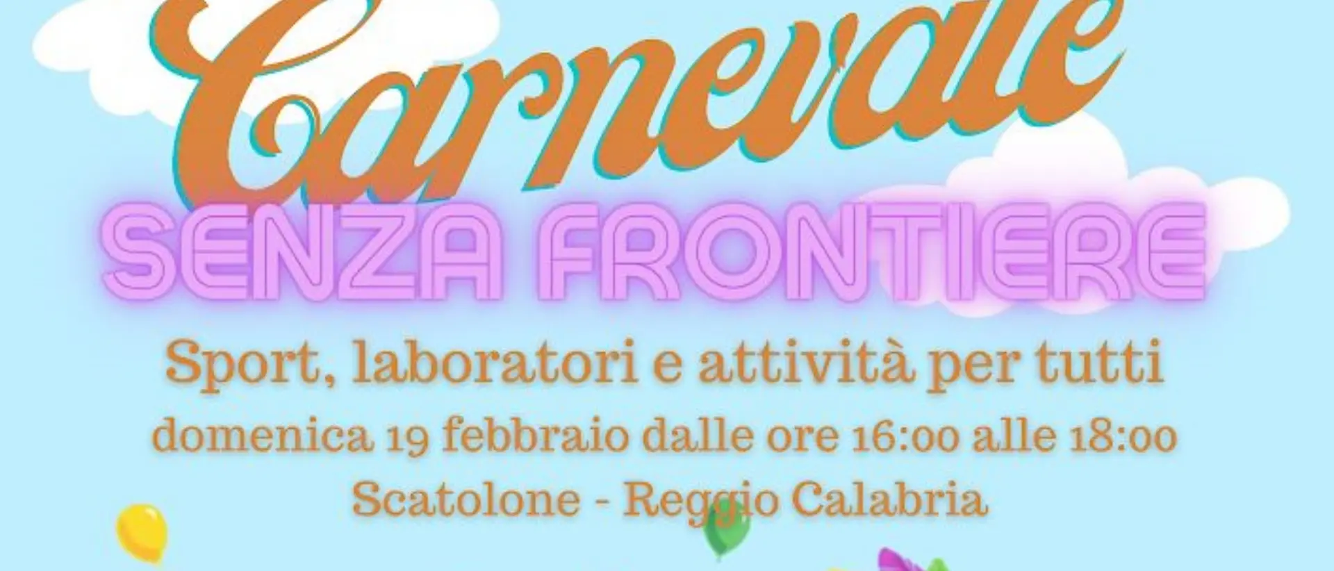 Reggio, domani allo Scatolone il Carnevale del quartiere “Ferrovieri-Stadio-Gebbione”
