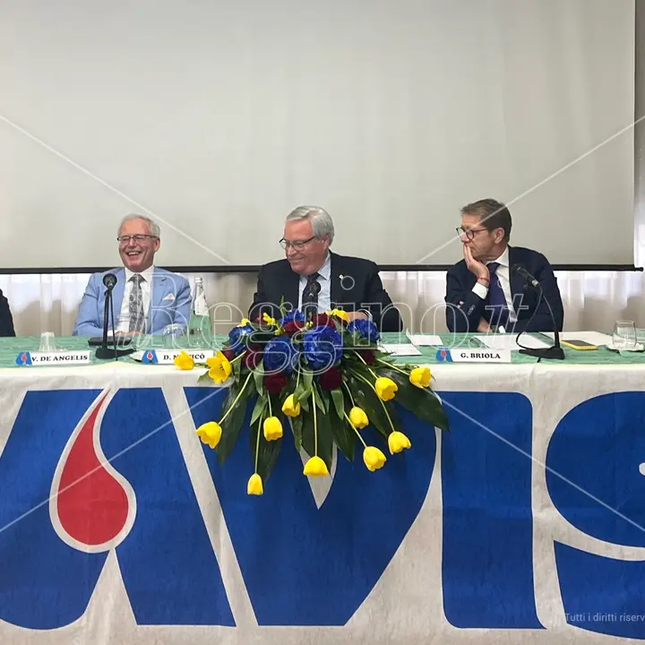 Reggio, il presidente nazionale Avis Briola: «La sfida del plasma per assicurare farmaci salvavita» - FOTO e VIDEO