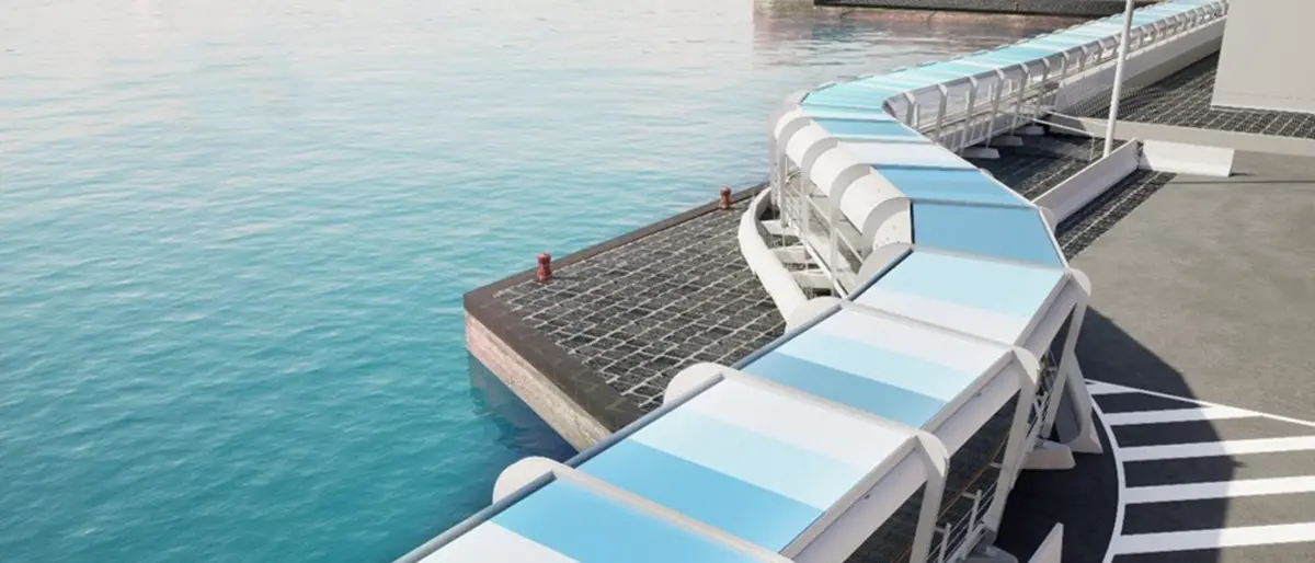 Porto di Villa S. G, ecco il progetto per le pensiline di protezione dei camminamenti pedonali - FOTOGALLERY