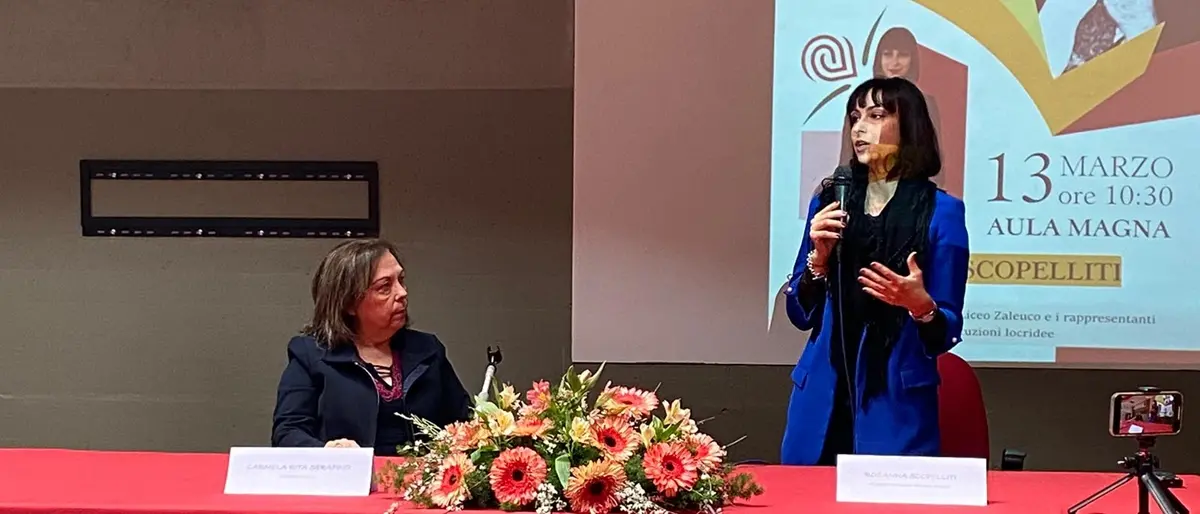 Locri, Rosanna Scopelliti ricorda il padre e magistrato Antonino con gli studenti del liceo scientifico