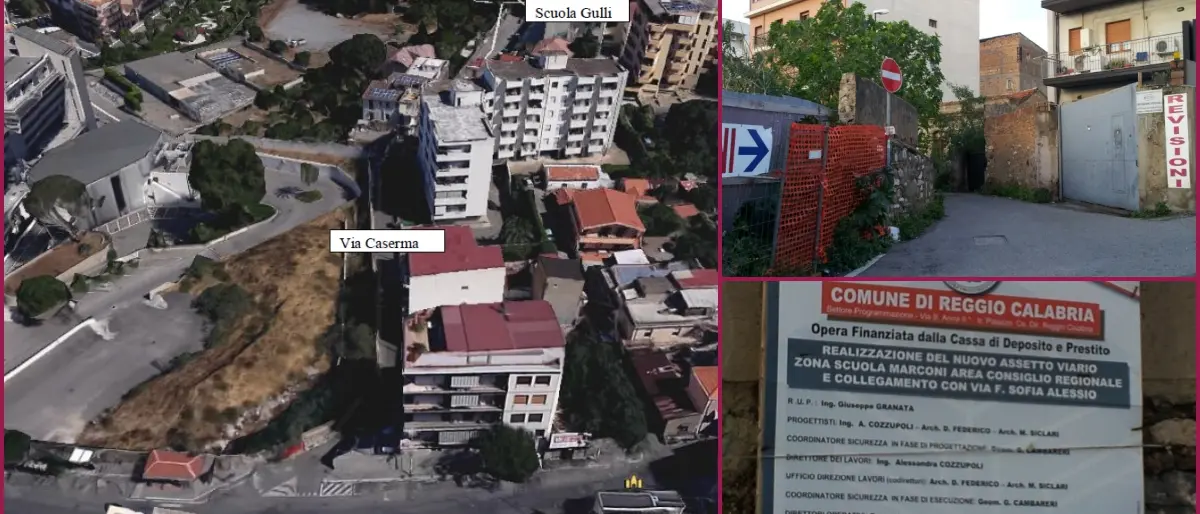 LA SEGNALAZIONE | Reggio, via Caserma è una trappola: «Lavori mai finiti, e forse iniziati»