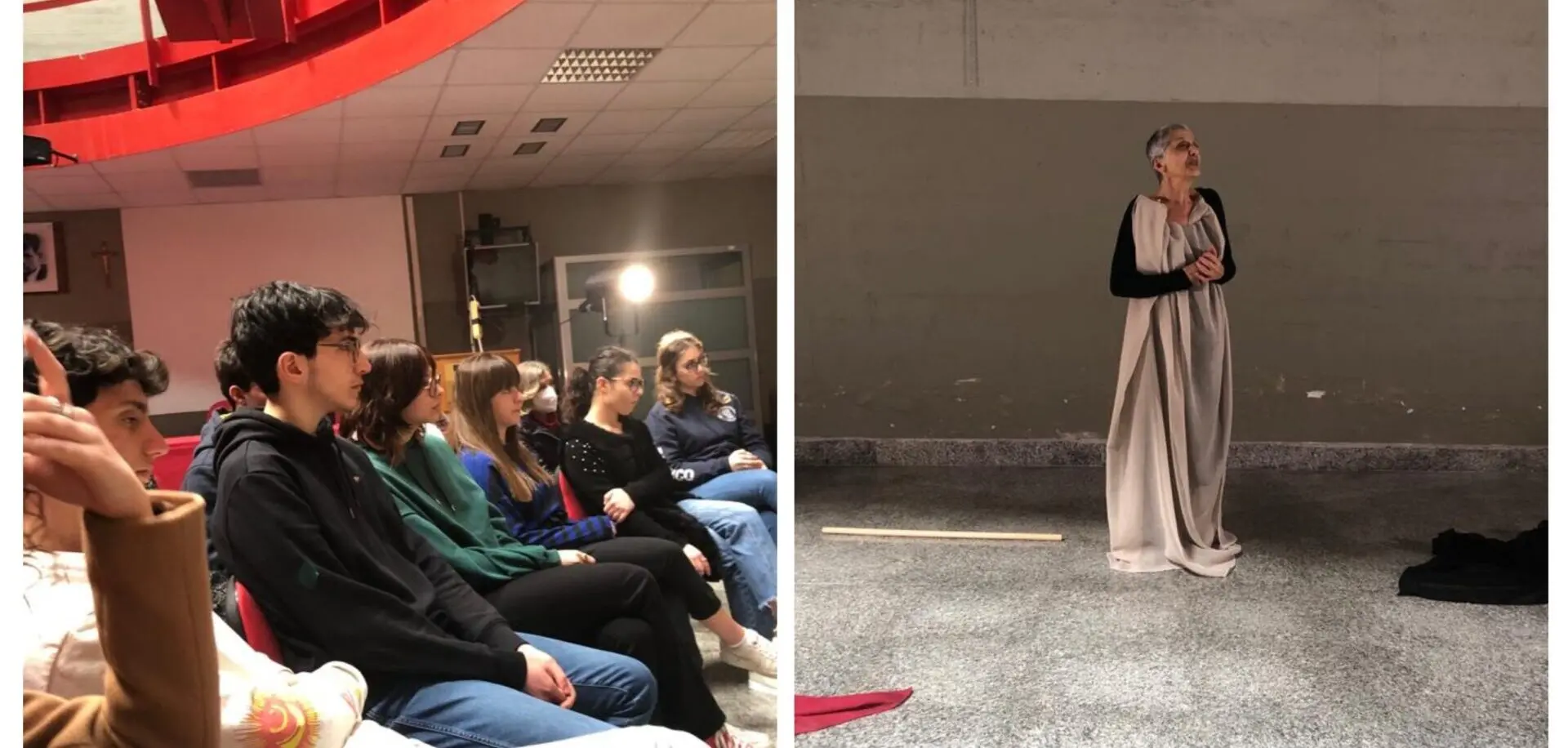 Reggio, al liceo scientifico Zaleuco la performance di Maria Pia Battaglia