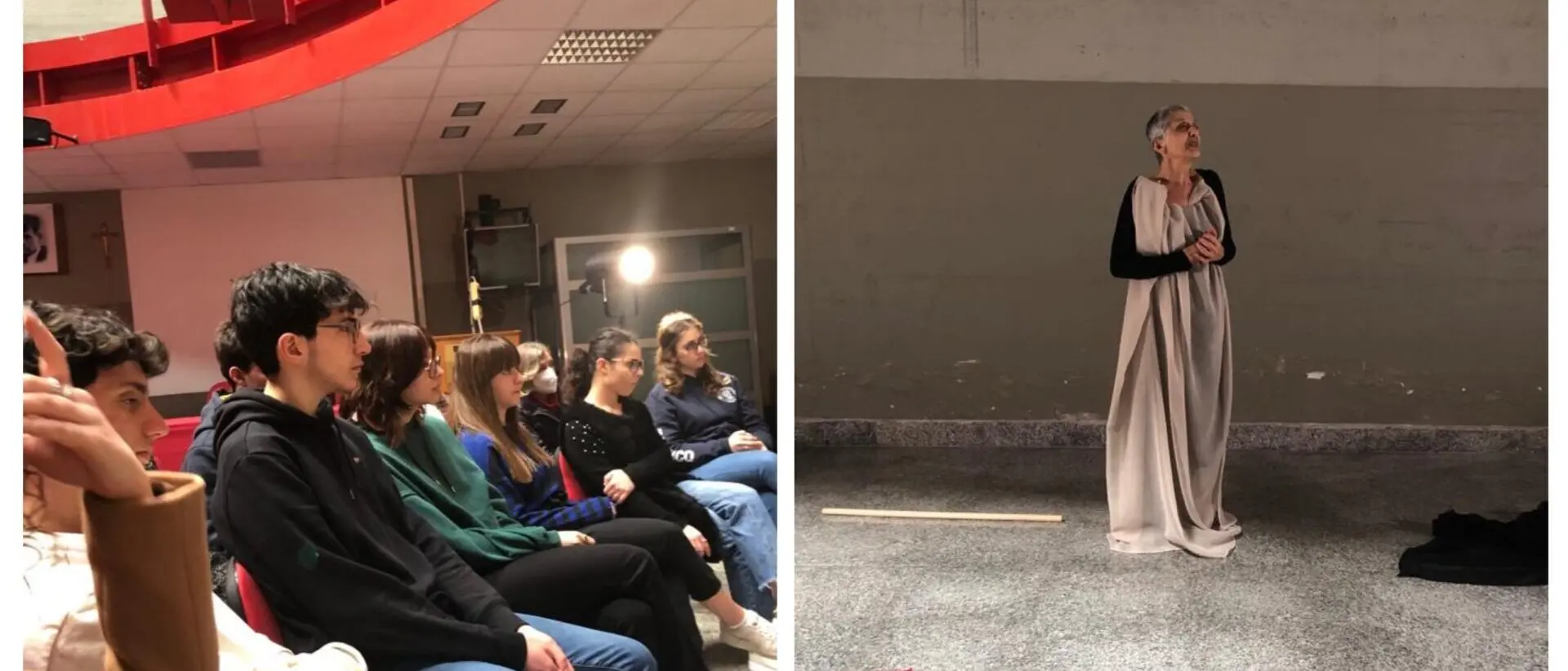 Reggio, al liceo scientifico Zaleuco la performance di Maria Pia Battaglia