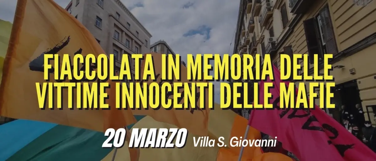 Villa San Giovanni, una fiaccolata per ricordare le vittime della mafia