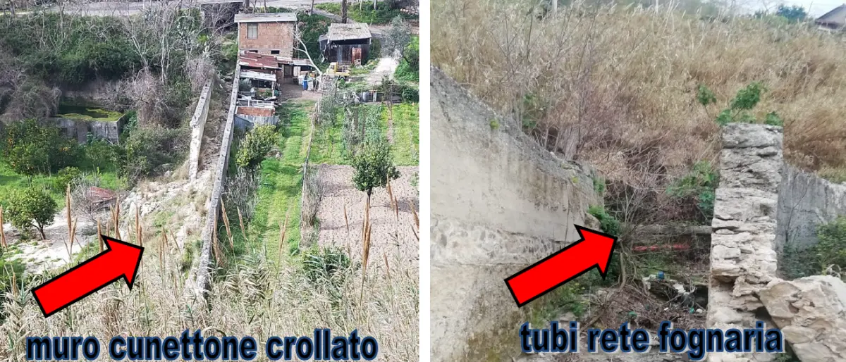 Reggio, liquami nel vallone Fischia: «Grave rischio idrogeologico»