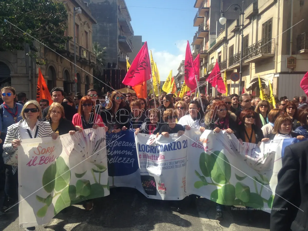 Il 21 marzo nella nostra storia con i familiari in marcia a Reggio Calabria, Polistena e Locri