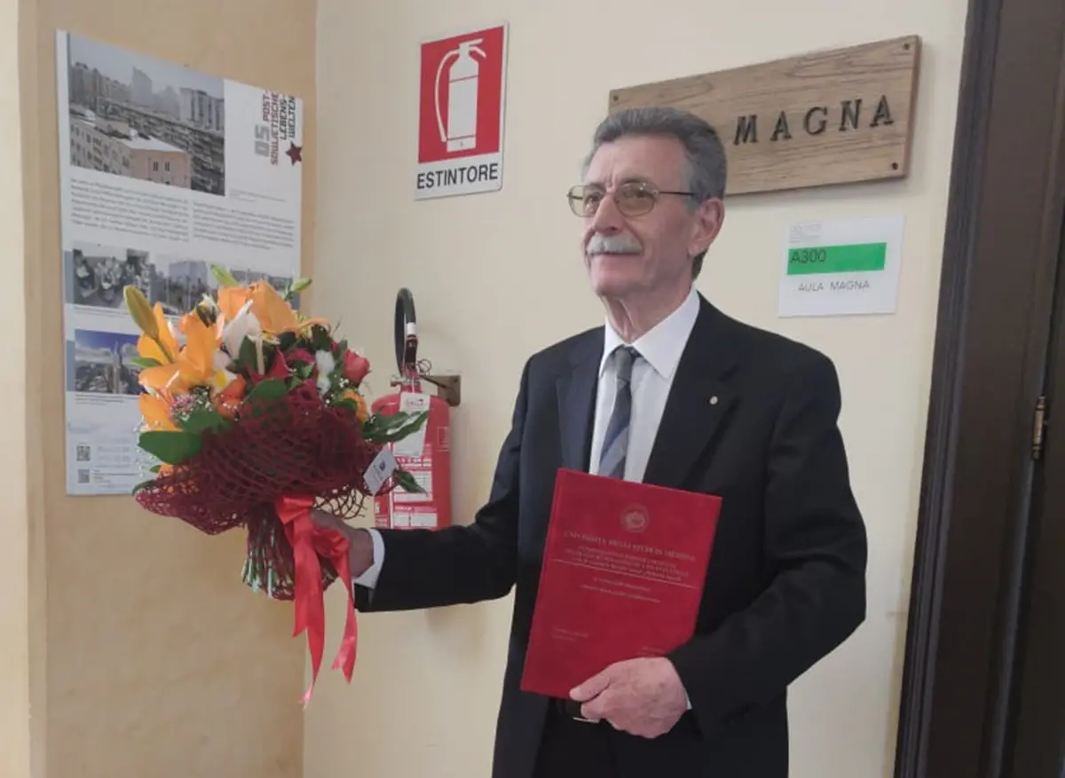 Record del reggino Gennaro Cortese: a 72 anni colleziona la settima laurea