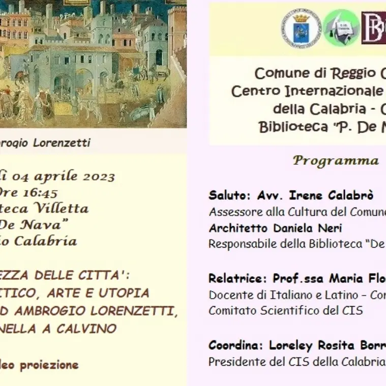 Reggio, domani nuovo appuntamento con il Centro internazionale scrittori