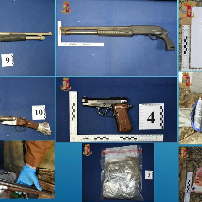 Reggio, beccato con armi e droga: in manette titolare di un bar a Santa Caterina