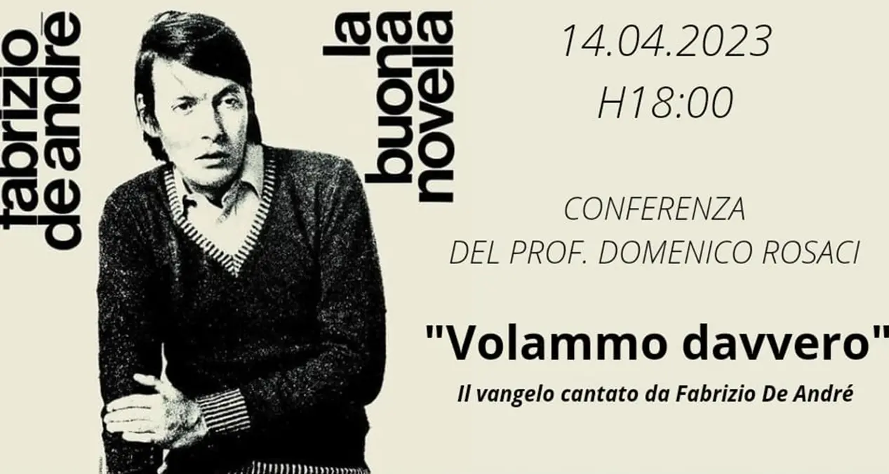 Reggio, incontro su \"Volammo davvero: Il Vangelo cantato da Fabrizio De Andrè\"