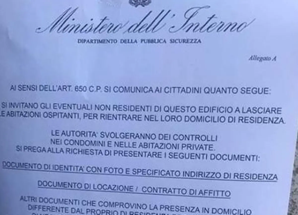 Polizia a Reggio, attenzione al volantino truffa affisso sulle case