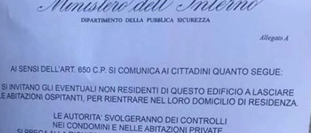 Polizia a Reggio, attenzione al volantino truffa affisso sulle case