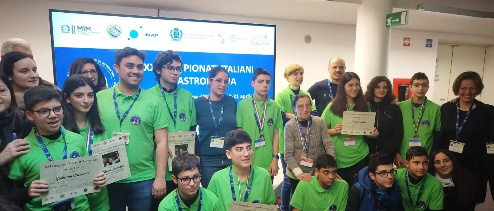 A Cortina le finali dei Campionati di Astronomia: ufficiale il passaggio di consegne per l'edizione 2024 a Reggio Calabria