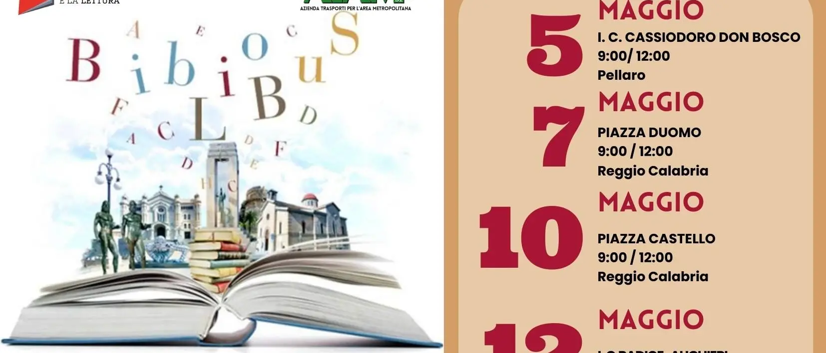 Il Bibliobus attraversa Reggio Calabria per il Maggio dei Libri
