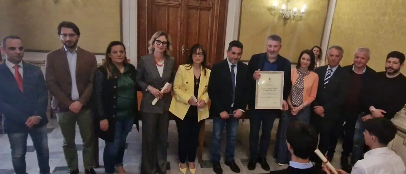 Gli studenti del Liceo Da Vinci di Reggio, vincitori delle Olimpiadi della Cultura accolti a Palazzo San Giorgio