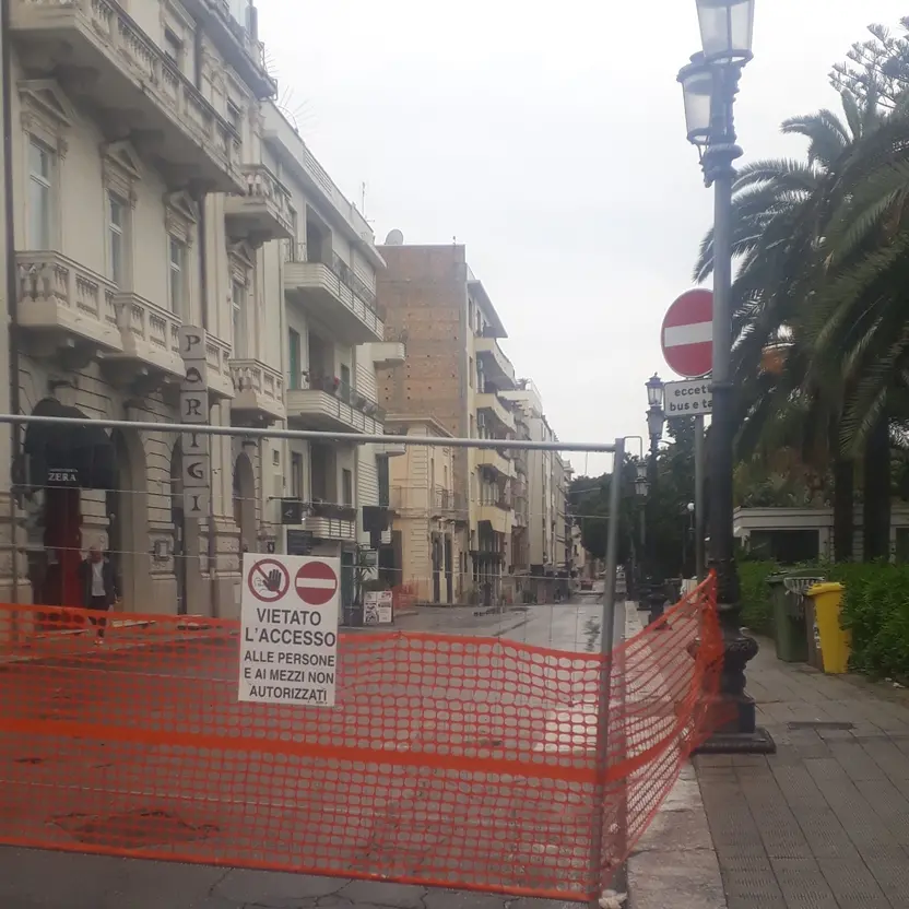 Lavoro in corso Matteotti a Reggio, Ancora Italia: «Superficialità dannosa dell'Amministrazione»