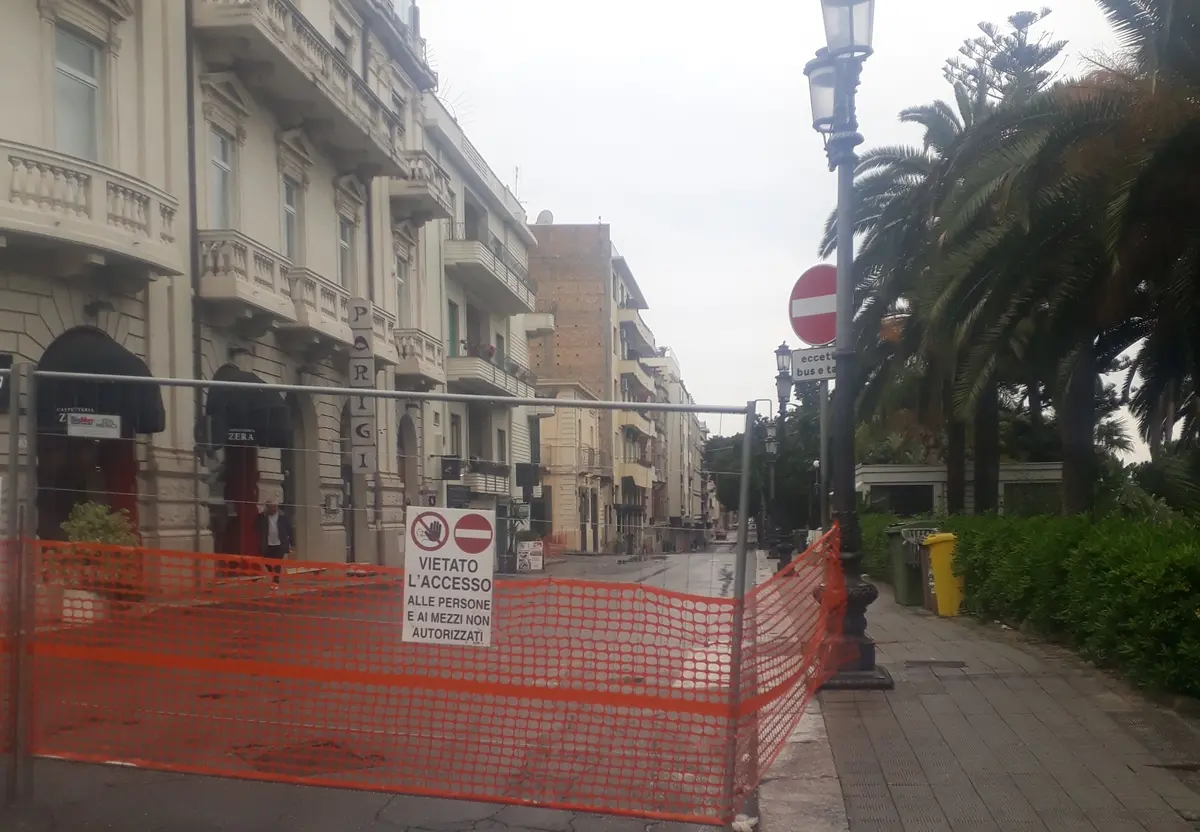 Lavoro in corso Matteotti a Reggio, Ancora Italia: «Superficialità dannosa dell'Amministrazione»