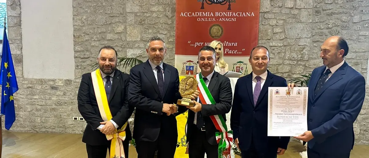 L’eurodeputato reggino Denis Nesci insignito del Premio Papa Bonifacio VIII