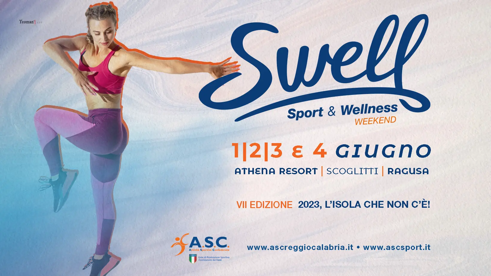 Asc Reggio, tutto pronto per VII edizione di Swell – Sport&Wellness